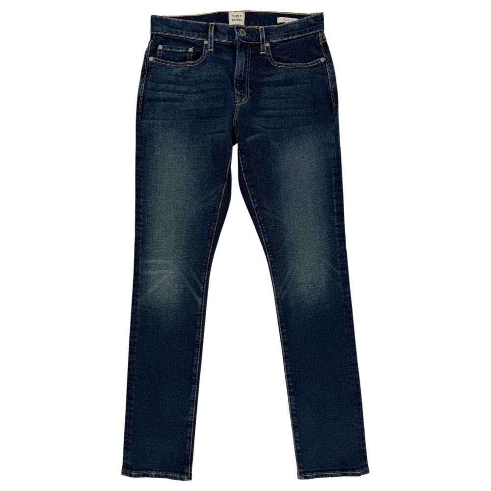 Flint and Tinder Huckberry All-American Stretch Slim Jeans Vintage Overdye 30x32